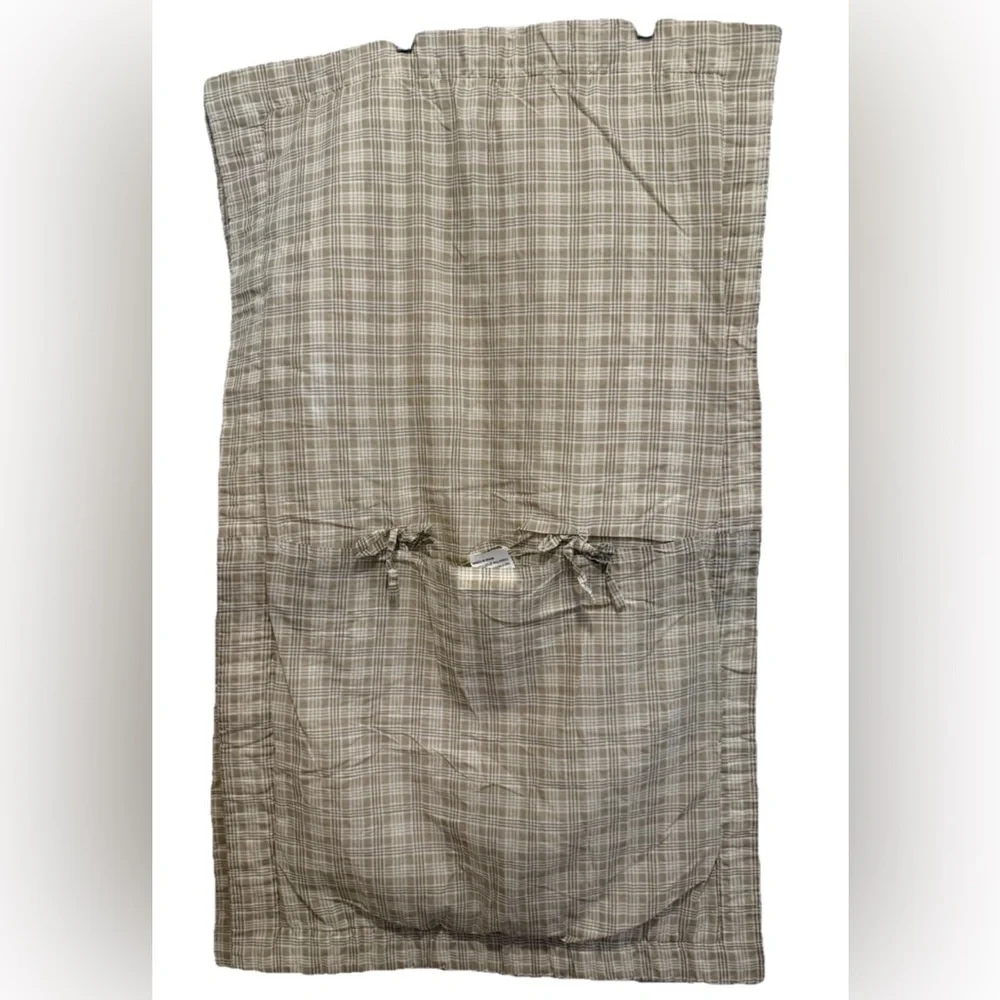 Pair Of Quilted Standard Pillow Shams Multicolor plaid patchwork‎ Pattern